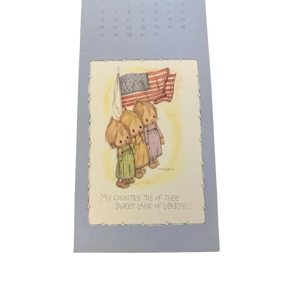 1975 Hallmark Kindred Spirits Postcard Calendar – Vintage 1970s Wall Art